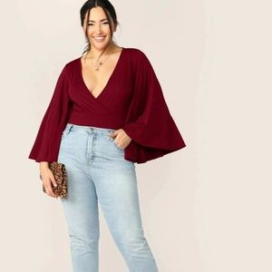 Bell sleeve bodysuit